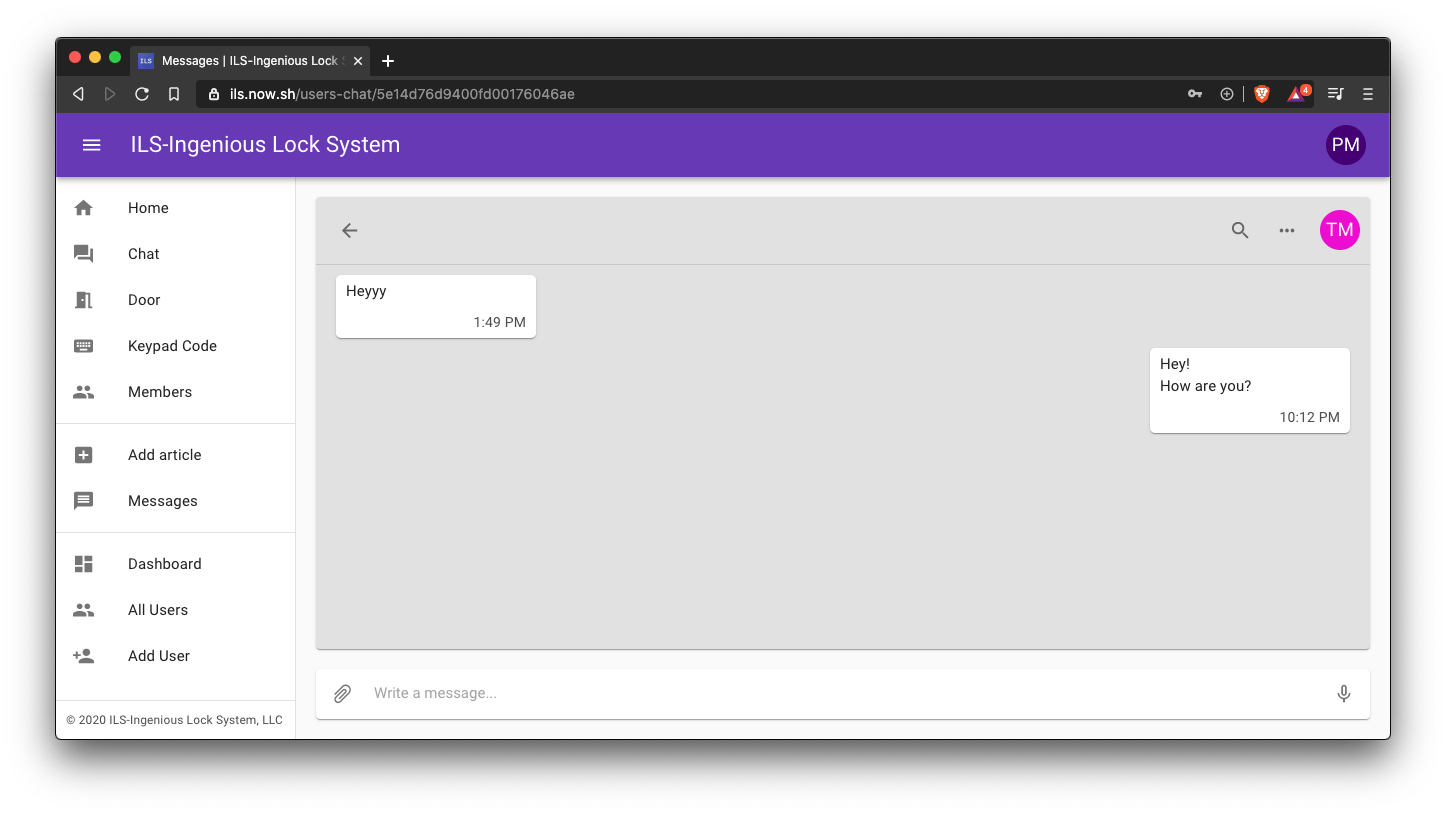 Ingenious Lock System - Chat