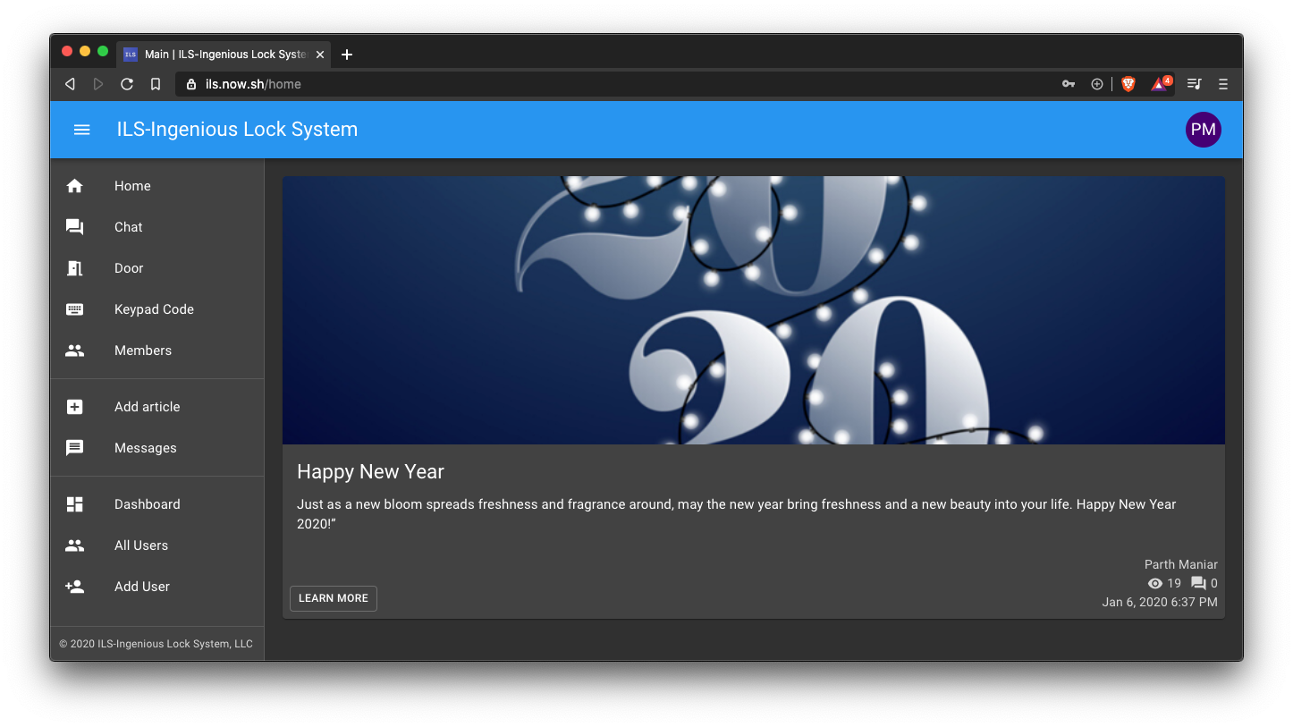 Ingenious Lock System - Home